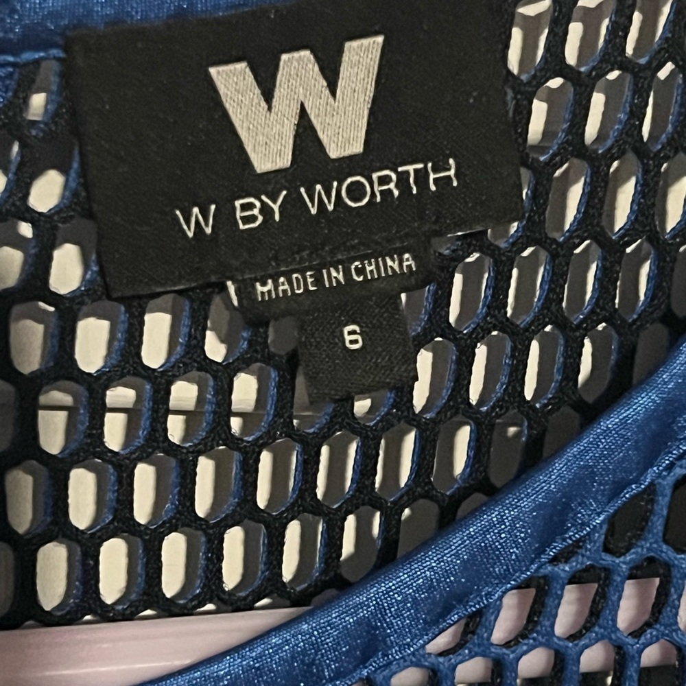 W by Worth Navy Mesh Lingerie